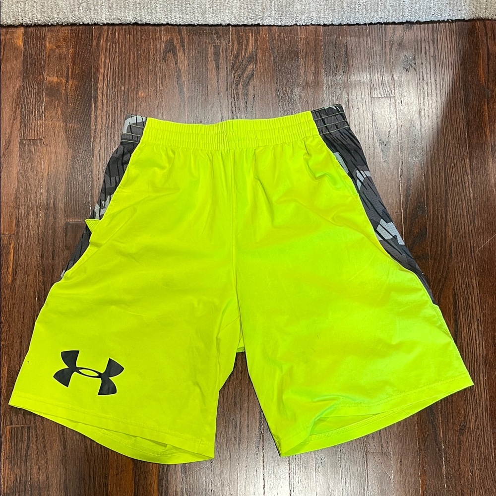 Under Armour Men's Bright Yellow Athletic Shorts
